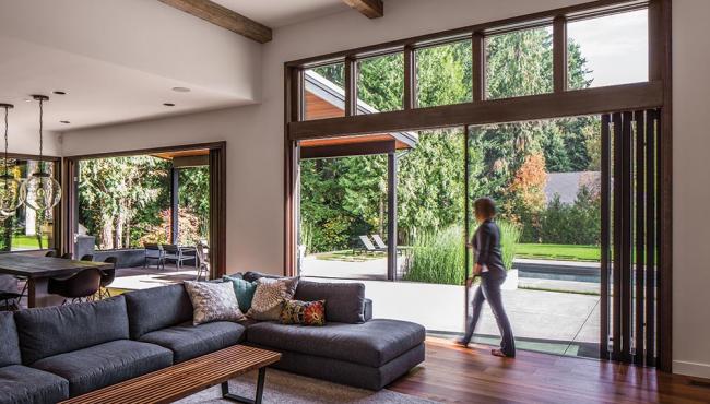 Screens for Centor Integrated Doors are available in two mesh types to keep insects out while enjoying fresh air